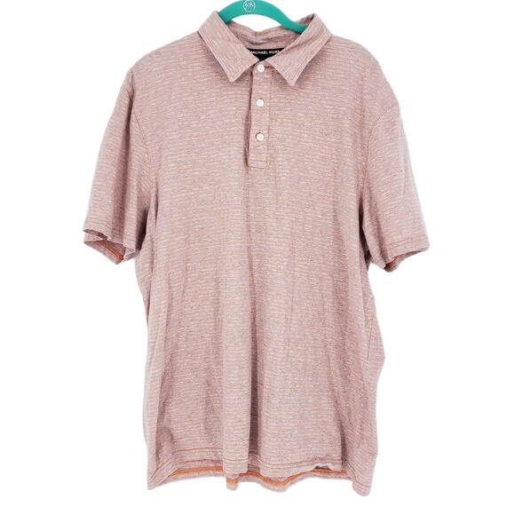 Michael Kors Stripe Polo Size X Large Short Sleeve Preppy Sporty Athleisure - Picture 1 of 8